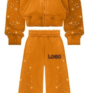 Conjunto Deportivo para Hombre con Capucha, Color Sólido, Pantalones Deportivos de Corte Regular, 100% Algodón, Transpirable, Cintura Elástica, Estampado Personalizado - Product Image 5