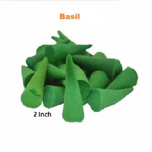 Natural Basil Backflow <b>Incense</b> <b>Cones</b> Wholesale Supply From Best Brand (Green) - Product Image 1