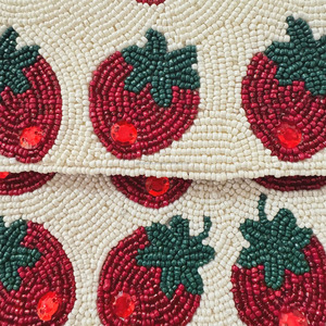 Beaded Geometric Pattern Luxury Lady Travel <b>Stud</b> <b>Bag</b> Single Strap Hoop Closure Canvas Lining Autumn Fashion Handbag Custom - Product Image 2