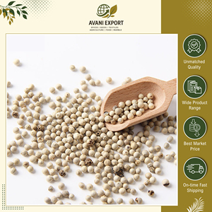 Distributeur en gros vendant des épices et herbes simples de qualité supérieure fabriquées en Inde, granulés de poivre blanc séché brut traité par procédé AD, en vente. - Product Image 4