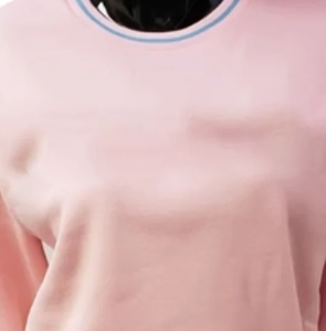 Sudadera Personalizada con Letras Griegas de Hermandad Femenina, Azul y Rosa, Manga Raglán, Cuello Redondo, Bordado Chenille, Oversize, Felpa de Algodón - Product Image 4