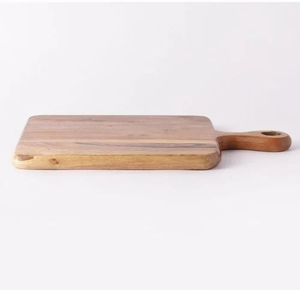 Planche à découper rectangulaire en bois d'acacia double face, résistante au lave-vaisselle, pour comptoir de cuisine, pour hacher, en provenance d'Inde - Product Image 5