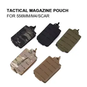ยุทธวิธี 556 มม.Mag กระเป๋าทหารนิตยสารกระเป๋าเปิดด้านบน MOLLE สําหรับ M4 M14 M16 AR-15 5.56 มม.ปืนไรเฟิลนิตยสาร