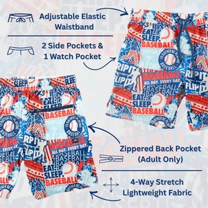 Shorts de sport décontractés pour hommes en nylon/coton imprimés par sublimation personnalisée, légers, respirants et à séchage rapide - Product Image 6