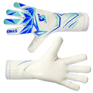 Guantes de látex alemanes de contacto de alta calidad para porteros de fútbol Diseño de logotipo personalizado Guantes de protección de dedos con impresión de silicona - Product Image 4