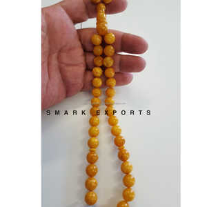 Résine ambre brillante Tasbih Misbaha 33 perles de prière chapelet islamique pour musulman Zikr Dhikr Subha Tasbeeh cadeau spirituel idéal - Product Image 1