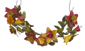 Guirlande décorative créative à suspendre pour la maison, bouquet de fleurs en métal, décorations de Noël, feuilles en métal faites à la main - Product Image 2