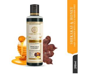 Champú Khadi Natural de Shikakai y Miel 210ml, Para Controlar la Caída del Cabello, Para Reparar el Cabello Dañado, Sin Sulfatos ni Parabenos - Product Image 4