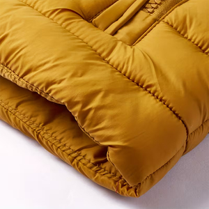 Gilet matelassé homme couleur moutarde, chaud pour l'hiver, doublé polaire, col montant, fermeture éclair intégrale, sans manches, respirant, style streetwear - Product Image 6