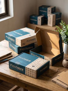 Cajas de Cartón Corrugado Impresas Personalizadas, Caja de Envío Ecológica, Impresión Offset a Cuatro Colores - Product Image 1