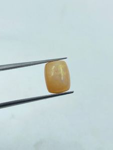 Natural High Quality Light Orange <b>Colour</b> Fire Opal Gemstone <b>Cushion</b> Cut 2.14Cts 7.70X10MM - Product Image 1