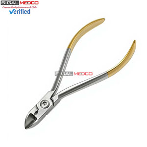 Premium Quality Manual Hard <b>Wire</b> Cutter Pliers Dental Orthodontic Instruments 15 Degree CVD Angled German Stainless Steel - Product Image 4