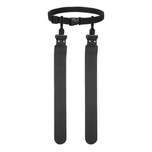 Correa Ajustable para el Cuello con Soporte para Bandera, Tejida en Polipropileno Transpirable de Secado Rápido, Color Negro y Blanco Sólido, Cierre de Hebilla, Unisex - Product Image 2