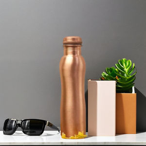 Handmade Pure Copper Water <b>Bottles</b> for Healthy Drinkware Leak Proof Protection and Joint Less Ayurveda - Product Image 2
