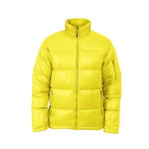 Chaqueta de invierno impermeable con capucha para hombre, estilo universitario Letterman, de lana roja, con cuello alto y estampado por descarga, de lona, al por mayor - Product Image 3