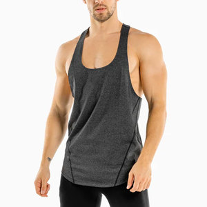 เสื้อกล้ามออกกำลังกายผู้ชาย แห้งเร็ว ผ้าฝ้าย ทรงสตริงเกอร์ สำหรับเพาะกาย ฟิตเนส ออกกำลังกาย ดีไซน์แถบบาง รับผลิตแบบ OEM - Product Image 1