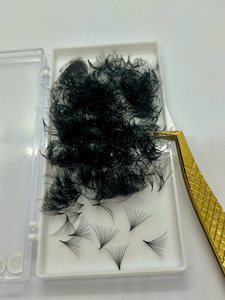 ขายส่งขนตาปลอมแบบพัด 20D Mega Volume ทำมือจากวัสดุธรรมชาติ ยาวพิเศษ 0.03 มม. ต่อขนตาสำเร็จรูป น้ำหนักเบา นุ่ม ง่ายต่อการหยิบจับ - Product Image 3