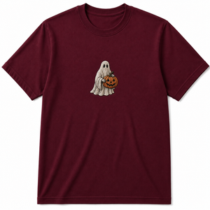 เสื้อยืดลายกราฟิกฮาโลวีนสั่งทำขายส่ง ปักลายฟักทอง ผี หัวกะโหลก คอกลม แขนสั้น สำหรับผู้ชายและผู้หญิง - Product Image 6