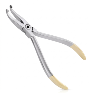 Pince dentaire Optitech Healthcare en acier inoxydable, coupe-fil orthodontique, poignée rembourrée, argent, instrument manuel de classe I, CE WE-745 - Product Image 3