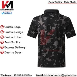Camiseta Polo de Estilo Táctico de Alta Calidad para Paintball, Logotipo Personalizado, Ropa de Equipo, Suministro al por Mayor de Fábrica - Product Image 4