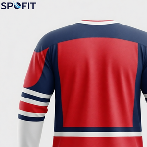 Jersey de Hockey sobre Hielo Personalizado, Sublimado con Impresión por Transferencia de Calor, Servicio OEM, Jersey de Hockey sobre Hielo para Clubes, Jersey de Hockey sobre Hielo Ligero - Product Image 4