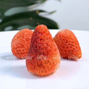 Morceaux de fraises naturelles lyophilisées Sans additif Marque de collation végétalienne parfaite - Product Image 3