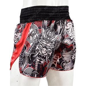 กางเกงขาสั้นออกกำลังกายแบบครึ่งเอวสำหรับทุกเพศกางเกงฝึก MMA แบบไทยผ้าโพลีเอสเตอร์100% เป็นมิตรกับสิ่งแวดล้อมกันน้ำขายส่งโลโก้ที่กำหนดเอง - Product Image 1