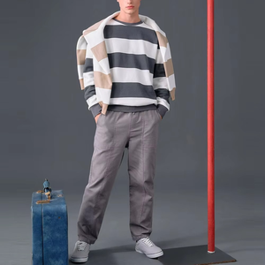 Sweat-shirt Homme en Polaire Épaisse 100% Coton, Manches Longues, Coupe Classique, Style Basique Épuré, Broderie Technique – Vente en Gros - Product Image 6