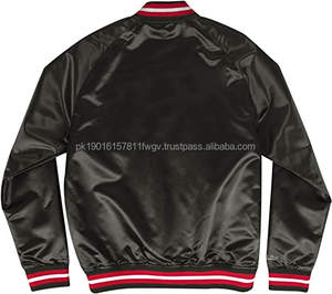 เสื้อแจ็กเก็ตผ้าซาตินสำหรับผู้ชายเสื้อแจ็กเก็ตลายปักโลโก้กระดุมสแนปขนสัตว์สำหรับฤดูหนาว - Product Image 6