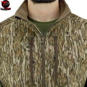 Gilet utilitaire softshell pour homme, col montant, fermeture éclair intégrale, double poche zippée sur la poitrine, pour la chasse et la pêche, coupe-vent, léger - Product Image 2