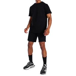Conjunto Casual de 2 Piezas para Hombre, Camisa y Pantalones Cortos de Algodón Transpirable, Ropa de Verano, Proveedor OEM con Logotipo Personalizado - Product Image 1