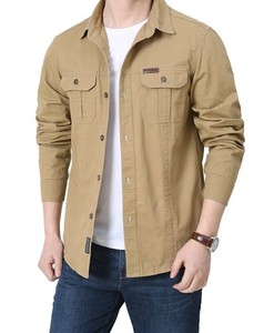 Chemise décontractée pour homme à manches longues, infroissable, en popeline, pour l'automne, polyvalente, respirante et confortable, 100% coton, séchage rapide - Product Image 6