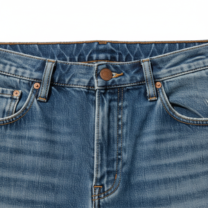 Jeans en denim brodé délavé de haute qualité pour hommes, coupe droite ample et jambe large, style streetwear abordable - Product Image 5