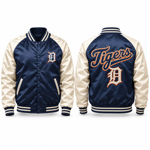 Chaqueta Deportiva Satinada, Estilo Clásico, Estética Retro, Ropa para Fanáticos de Grupos Universitarios, Prendas para Torneos y Eventos - Product Image 4
