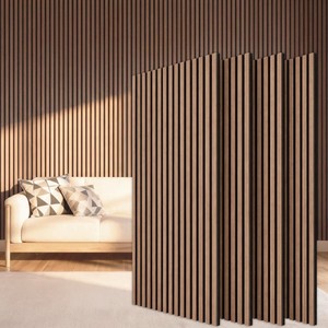 Panneaux muraux ronds en bois flotté récupéré, écologiques, durables, en bois naturel, panneaux décoratifs à lattes, vente en gros - Product Image 1