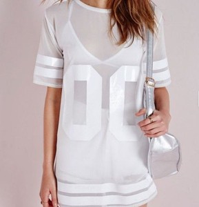 Vestido Deportivo de Fútbol para Mujer, Manga Corta, Color Sólido, con Tirantes Ajustables y Cierre con Cordón, Estilo Holgado - Product Image 3