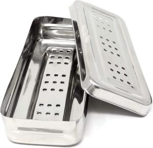 Manual Dental Autoclave Sterilization Cassette Tray Stainless Steel (All Sizes Available) Rack Box CE Certified 1 by Dentavex - Product Image 3