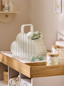 Eco-Friendly Wicker <b>Basket</b> for Kids Room Handcrafted <b>Storage</b> <b>Basket</b> for <b>Toys</b> Laundry Nursery and Playroom - Product Image 6