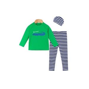 Traje de Baño a Rayas Premium Coreano OZKIZ M08, Estilo Casual para Niños de 2 a 6 Años, Moda Infantil de Verano al por Mayor - Product Image 1