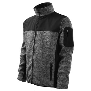 Chaqueta de Forro Polar para Hombre, Cuello Alto, Cierre de Cremallera, Bloques de Color, Resistente al Viento, Ropa Deportiva Informal, Ropa de Otoño, Corte Regular - Product Image 3