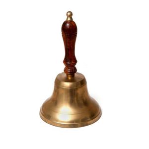 Clochettes en laiton tendance, finition dorée, avec manche en bois, les meilleures clochettes décoratives en métal pour église, petites, moyennes et grandes - Product Image 1