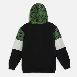 Boys <b>Camouflage</b> Hooded <b>Tracksuit</b> Set Full Sleeve Casual Cotton Autumn Wear With Side Pockets Elastic Waist Regular Fit 2027 - Product Image 3
