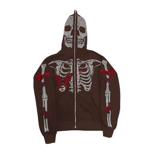 Sweat-shirt à capuche pour homme de qualité supérieure, entièrement zippé, produit du fabricant pakistanais Basics, en coton mélangé. - Product Image 5