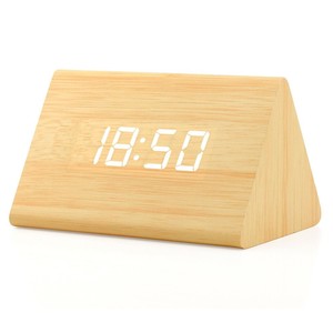 Bamboo <b>Flip</b> Desk <b>Clock</b> White Modern Contemporary Wholesale India - Product Image 5