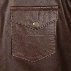 Camisa de Cuero para Hombre Hecha en Pakistán, la Más Vendida, de Piel de Oveja, Transpirable, en Stock - Product Image 3