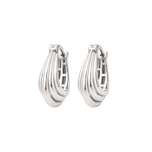 WOMEN 15.5X20MM HOOP <b>EARRINGS</b> BOHEMIAN 925 STERLING SILVER PLATED HANDCRAFTED JEWELRY GIFT FOR ANNIVERSARY SPECIAL OCCASIONS - Product Image 3