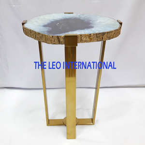 Hot Selling Eco-Friendly Handmade Solid Wood Coffee <b>Table</b> Modern Industrial Style Steel <b>Legs</b> Outdoor Resin Epoxy - Product Image 3