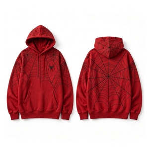 Sweat à capuche SPIDER WEB de haute qualité, très cool et chic, pour un usage décontracté et en plein air - Product Image 6