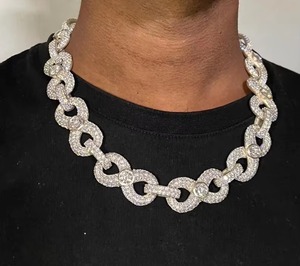 Collar de Diamantes Moissanite de Primera Calidad, Estilo Hip Hop, en Plata de Ley 925, para Uso Diario y Ocasiones Especiales - Product Image 4