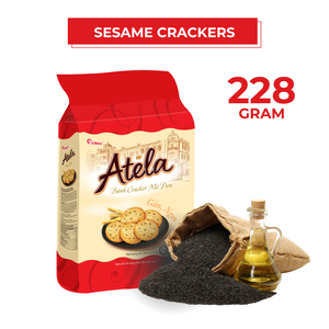 LIBRA ATELA, galletas crujientes de sésamo, 228G, HALAL ISO, caja de bolsita de sabor dulce salado, embalaje, producto FMCG, precio competitivo de Vietnam - Product Image 2